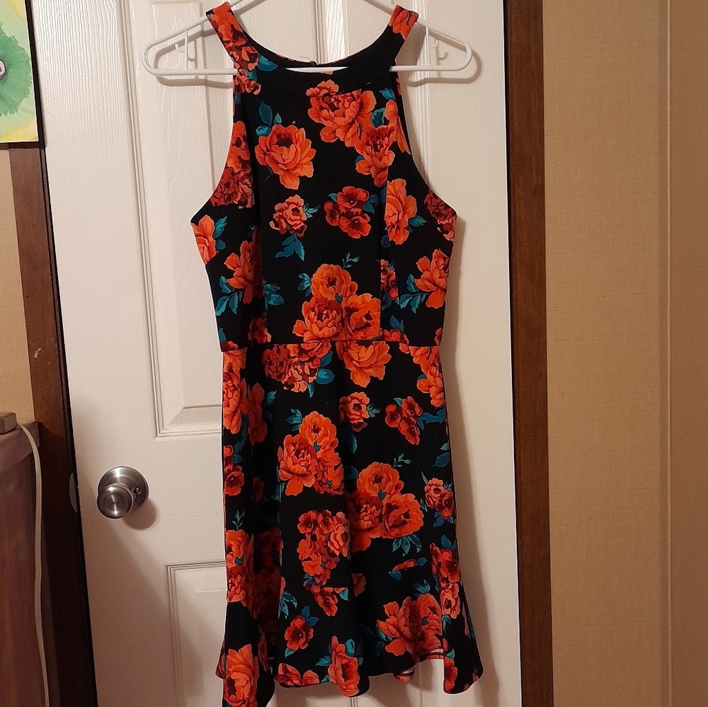 BCX Dress Tight Red Rose Dress